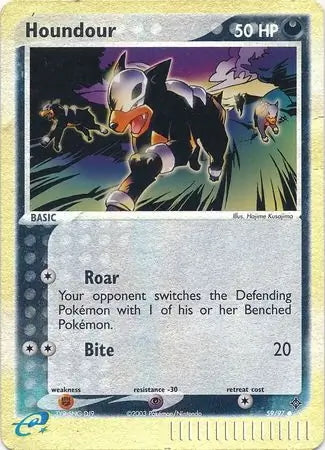 EX Dragon Houndour #59/97 reverse holo